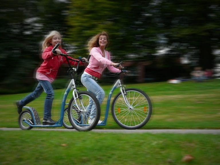 genieten op de step