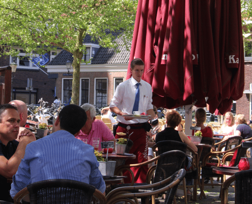 Genieten op gezellig terras